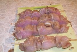 Куриный шашлык на шпажках Шашлык из свинины в микроволновке с грилем